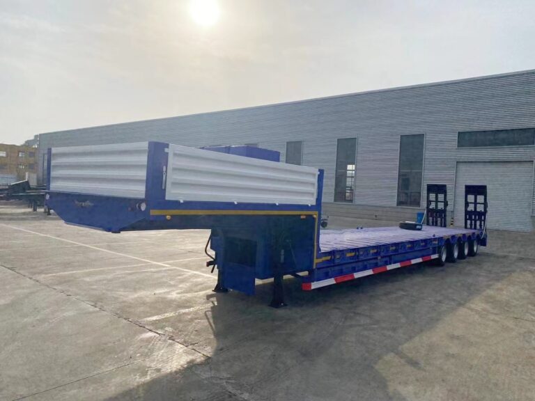 4 axle 15m lowbed trailer