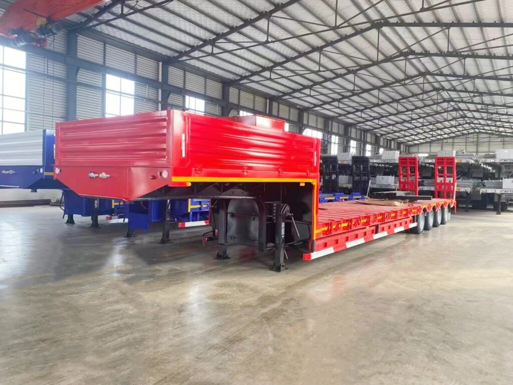 4 axle 15m lowbed trailer